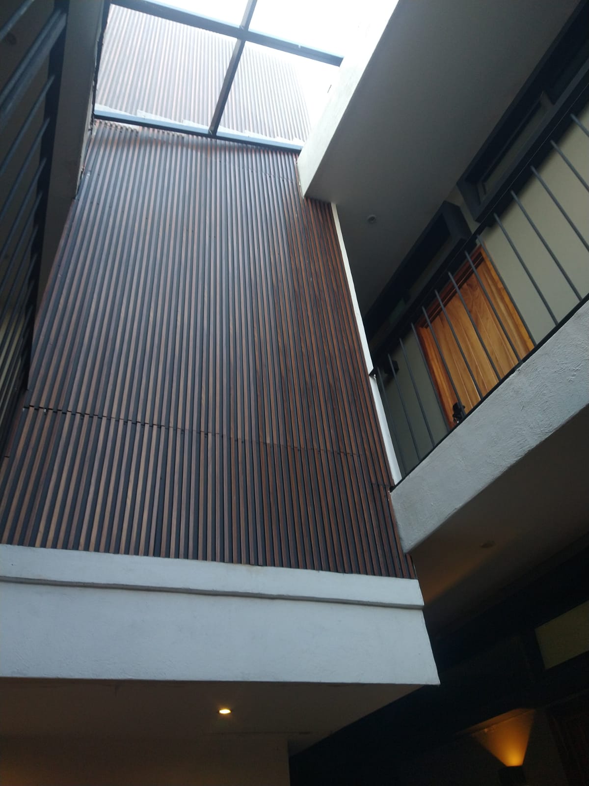 Fachada de una casa moderna